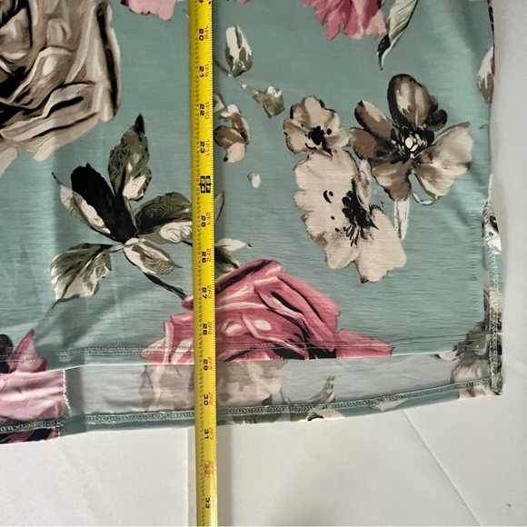 Honeyme Curvy Women’s Floral Print 3/4 Sleeve Blouse Tunic Top Shirt XL - Picture 7 of 12